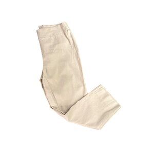 Chico's "So Slimming" Women's Beige Brigitte Pull-On Crop Pants Size 1/8